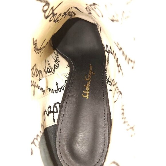 Salvatore Ferragamo Shirin Suede Ankle Boots US 4.5 34.5 Black New - Picture 8 of 14